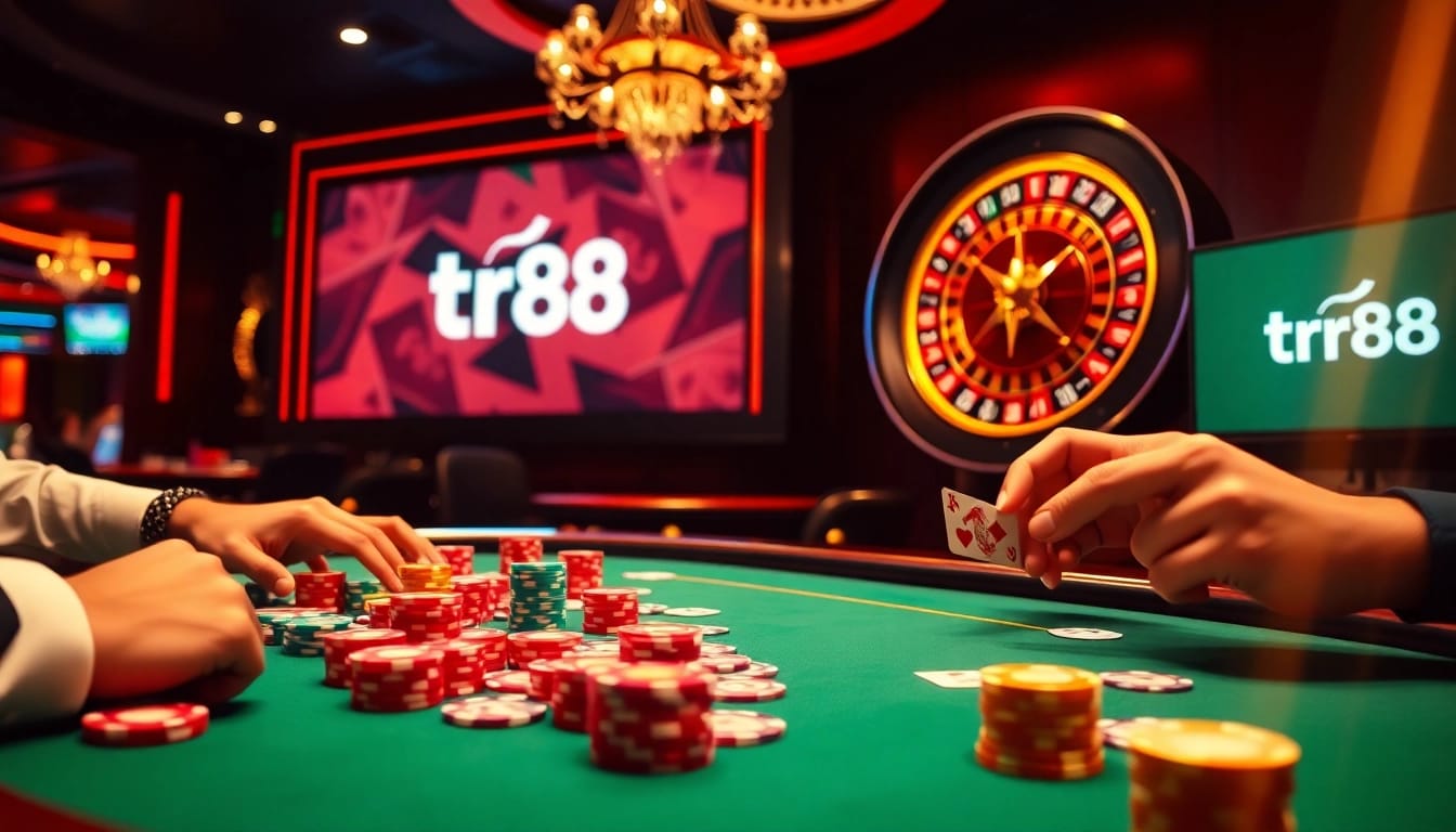 Experience the thrill of winning with tr88 at an upscale casino gaming table full of excitement.