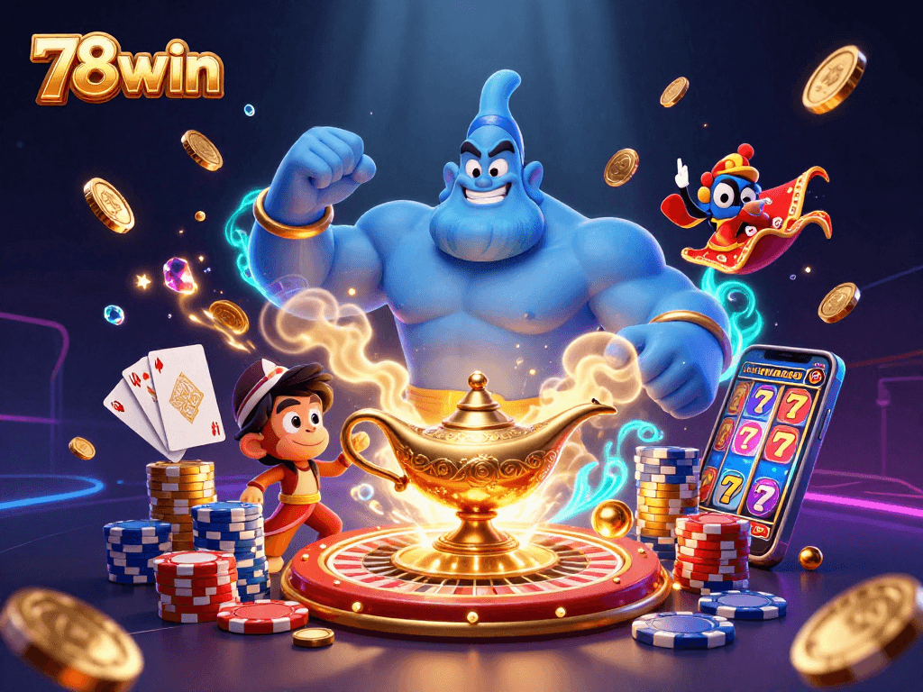 Experience thrilling wins with 78win's captivating casino games featuring magical characters and exciting visuals.