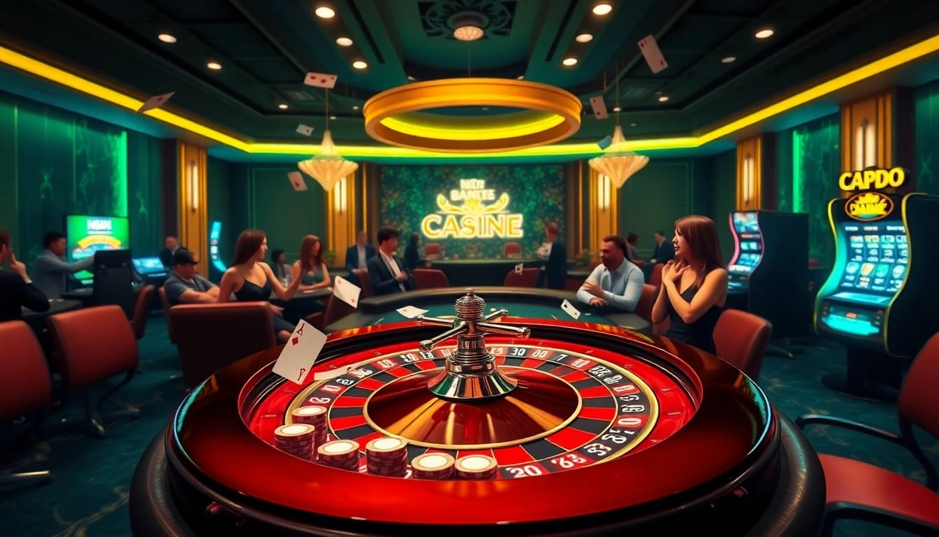 Players enjoying the exciting games offered by OK8386 at a luxurious casino table.