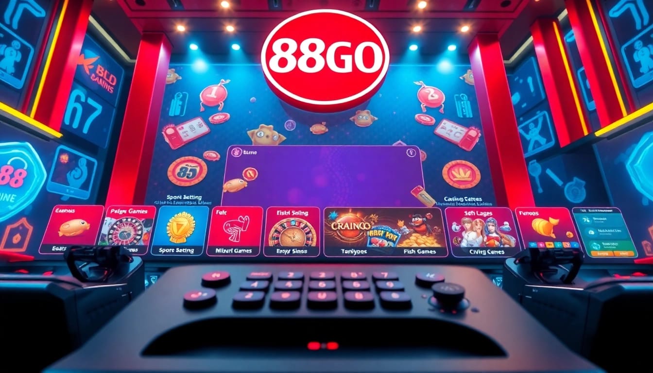 Experience the vibrant 88GO online gaming platform with exciting game options and secure interface.