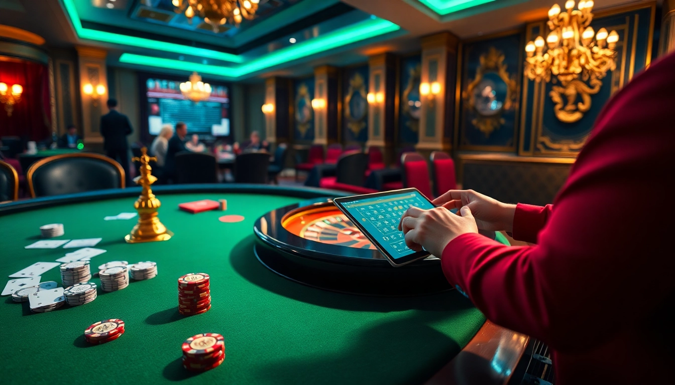 Experience the thrill of online gambling at nhà cái 8kbet with vibrant casino visuals and engaging gameplay.