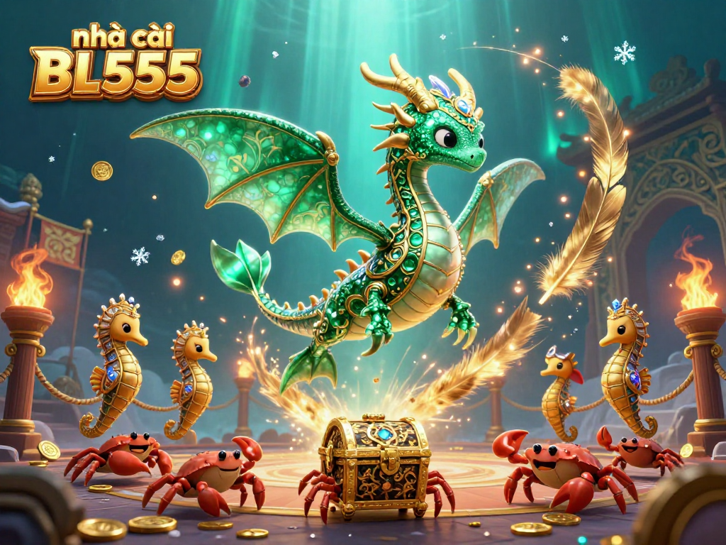 Experience thrilling luck with nhà cái BL555's casino dynamics featuring a vibrant underwater realm.