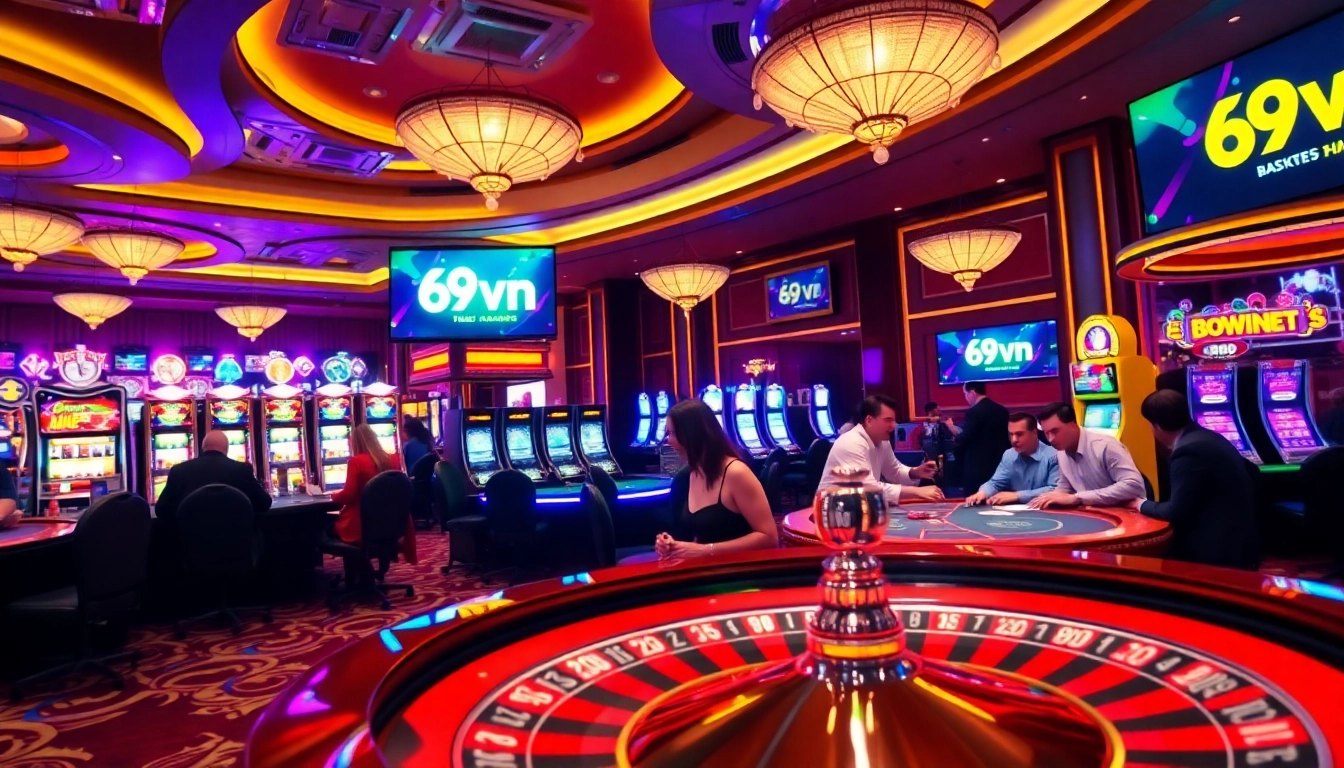 Experience the thrill of gambling at 69vn with exciting casino games and luxurious atmosphere.
