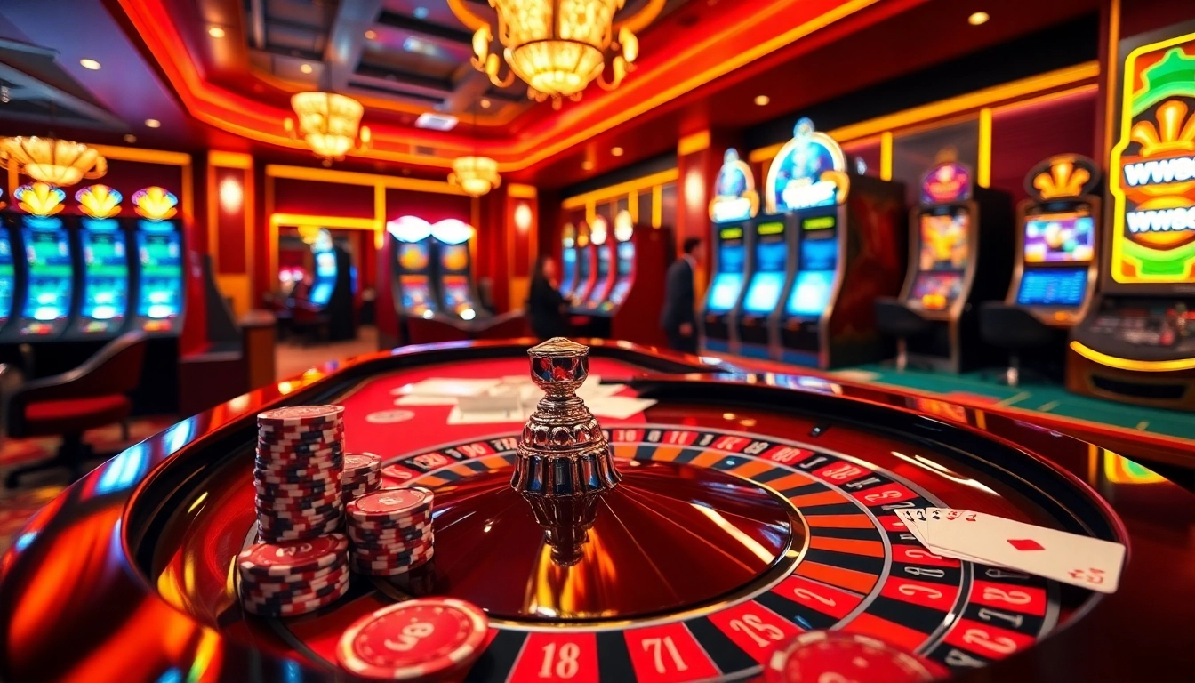 Experience excitement at ww88 with engaging casino games showcased in a luxurious setting.