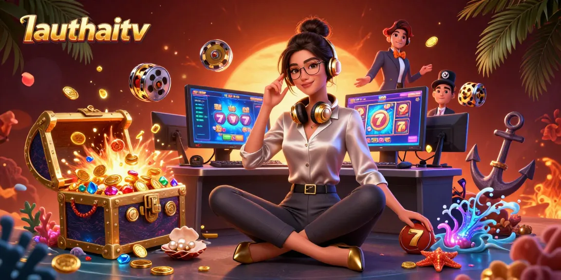 Experience the thrilling slots at lauthaitv with a vibrant gaming scene filled with excitement.