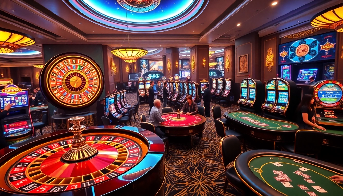 Engaging casino scene featuring gaming tables and slots, highlighting https://rr9988.net/ as the premier gambling destination.