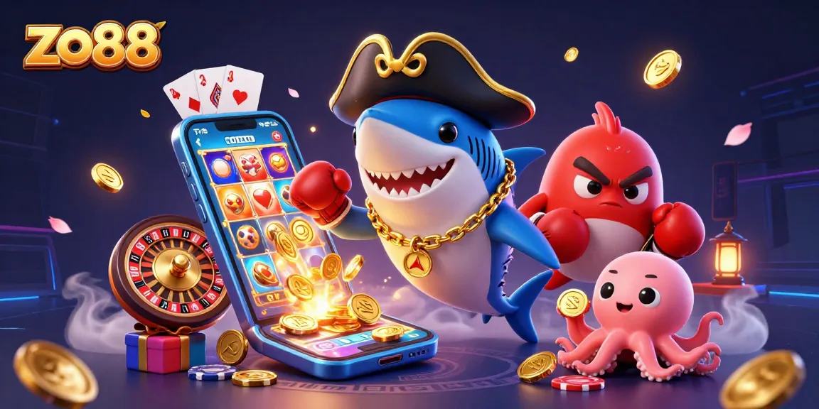 Engage with zo88 as the pirate shark, pufferfish, and octopus create a vibrant casino adventure.