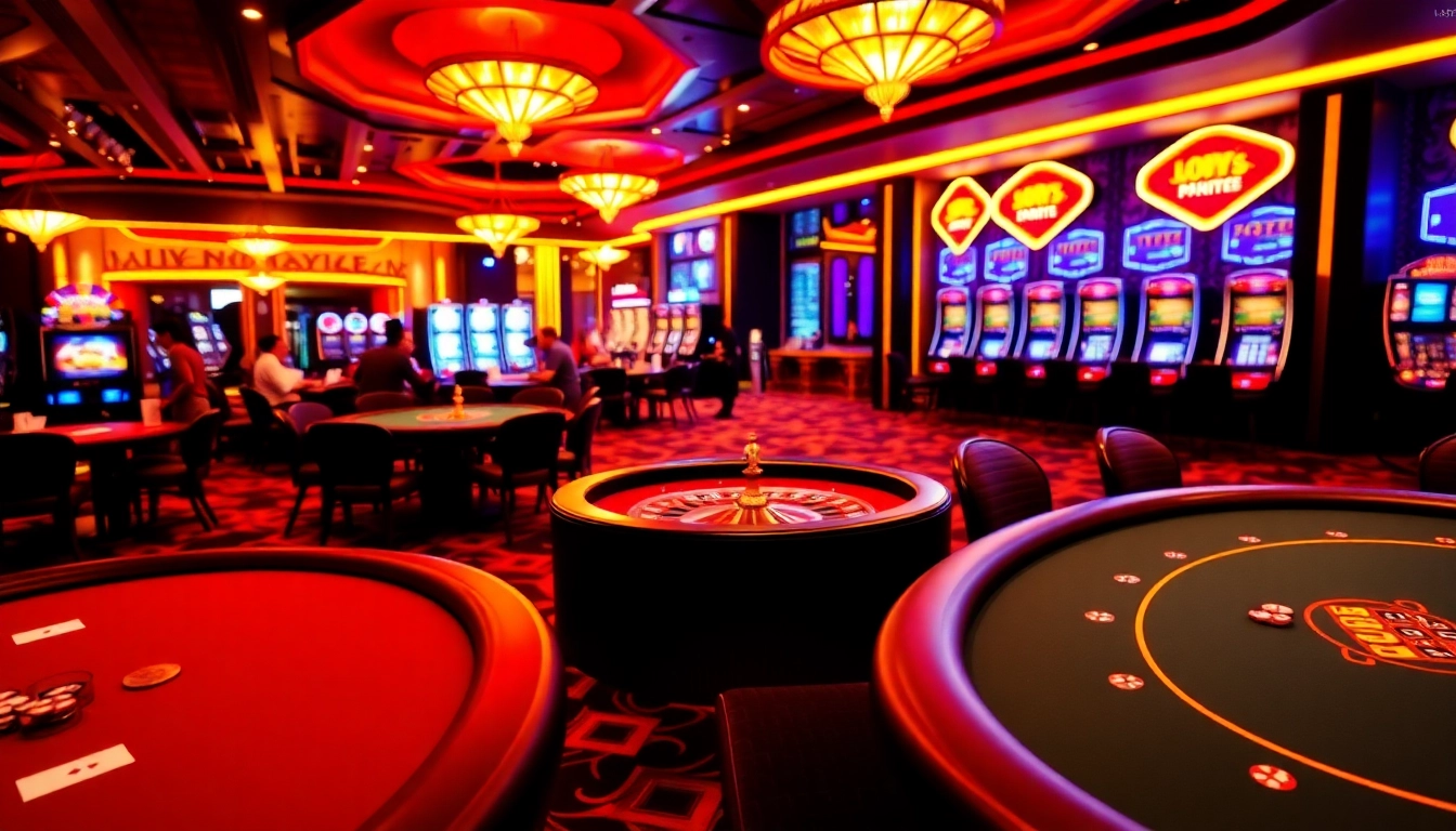SODO66 casino scene featuring vibrant gaming tables and engaging players.