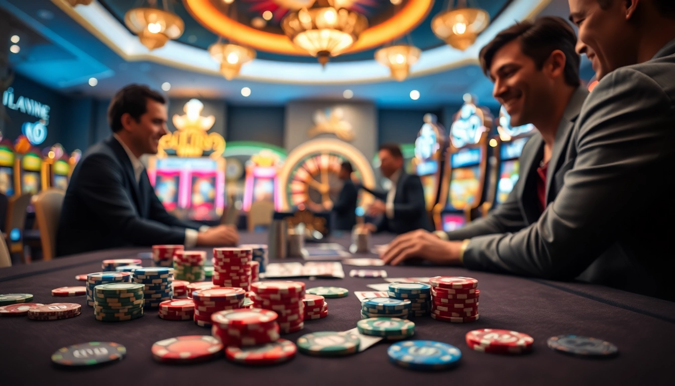 Experience high-stakes excitement at Nhà Cái OK8386 with vibrant casino tables and thrilling games.
