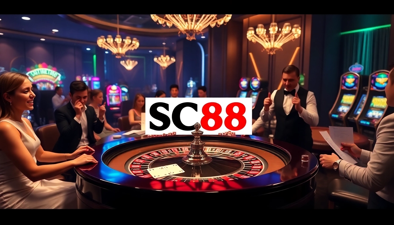 Experience thrilling gameplay at SC88 casino with vibrant roulette games and engaging players.