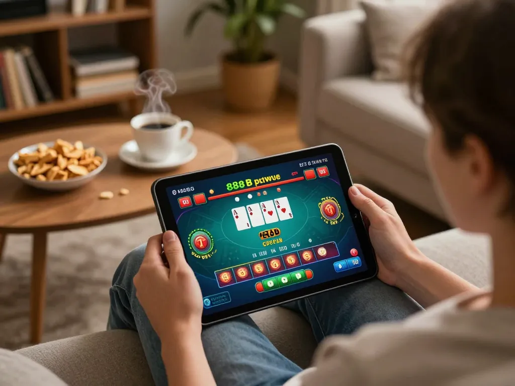 Player engage in thrilling online gaming experiences at 888b with immersive tablet action