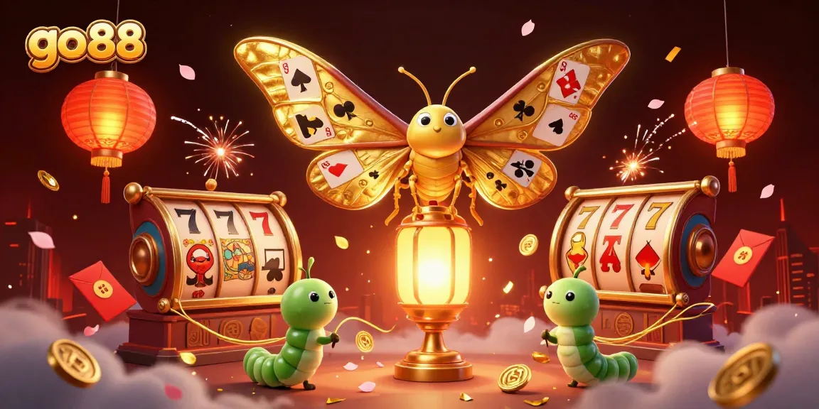 Engage in thrilling gaming at go 88 with a vibrant 3D illustration showcasing casino excitement.