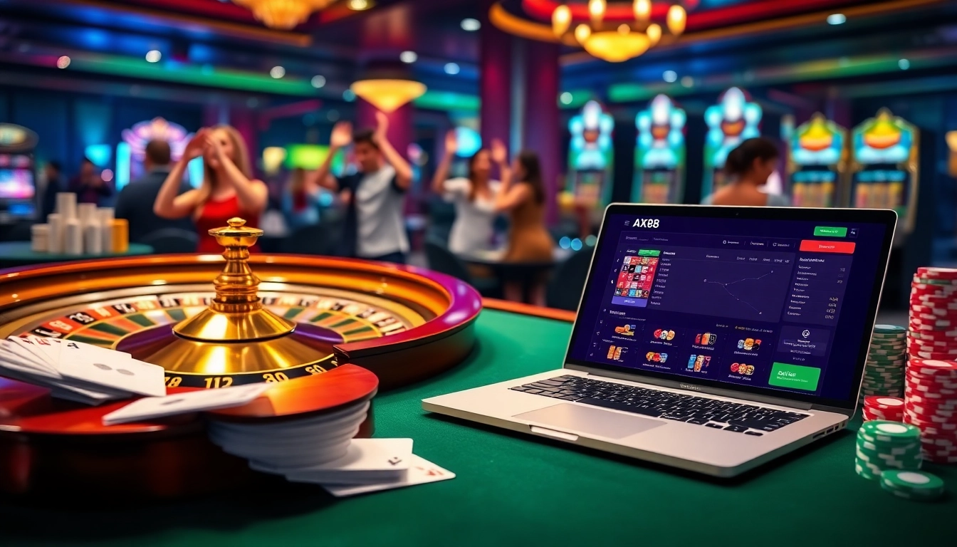 Engage with thrilling online gambling at https://ax88.bid/ featuring vibrant tables and poker action.