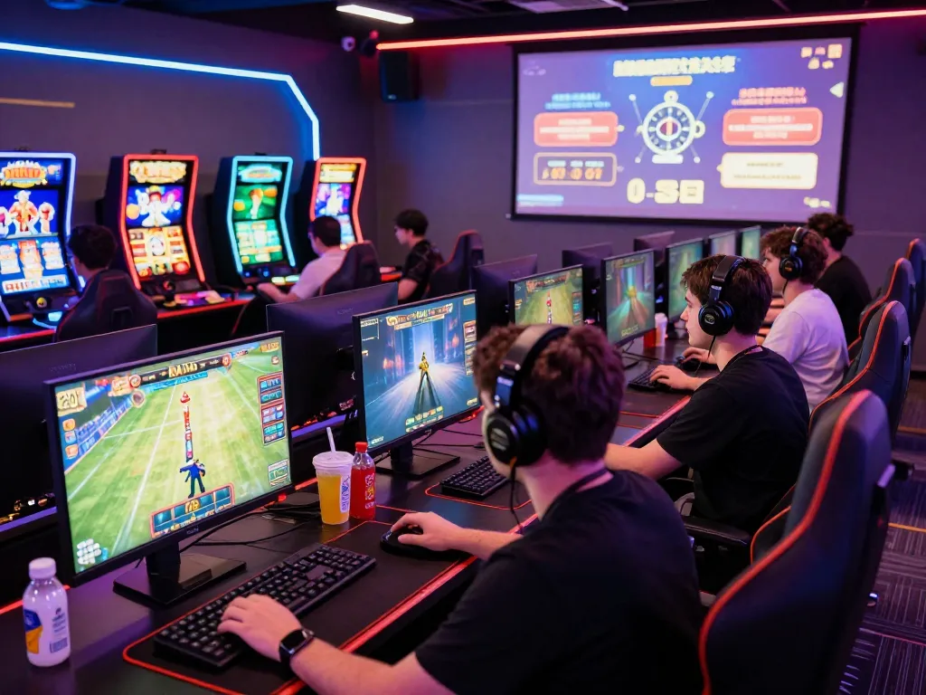 Players enjoying a vibrant gaming atmosphere at BEM88, showcasing various games and promotions.