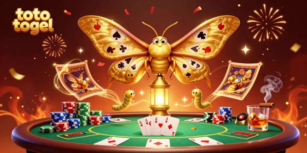 Experience exciting toto togel gaming through a lively 3D illustration featuring a colorful casino atmosphere.