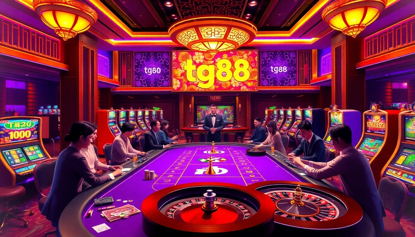 Experience the thrill of Tài Xỉu at tg88 with vibrant gambling action and luxurious casino ambiance.