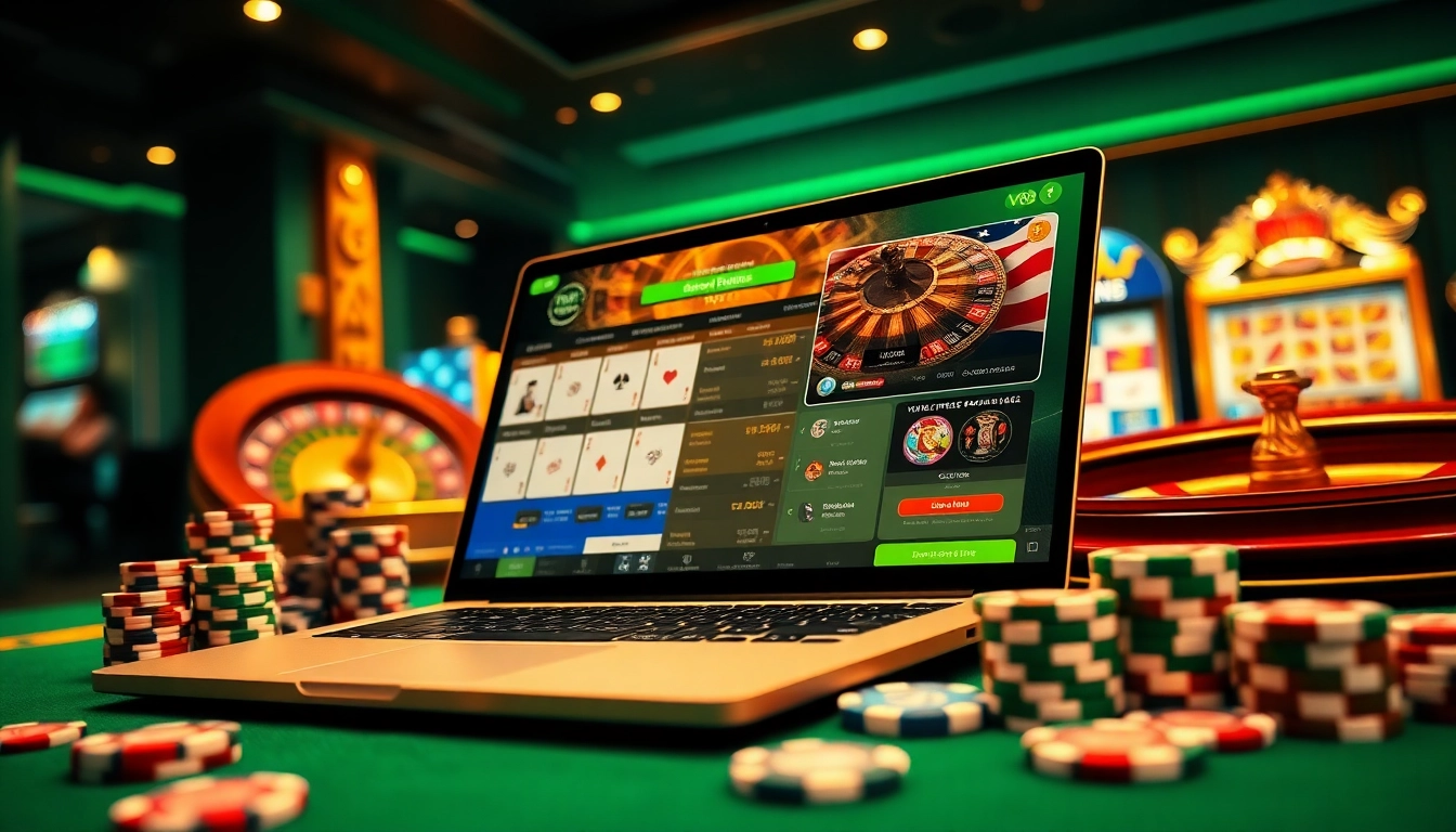 Experience thrilling online gaming with https://vu88.ink/ featuring casino tables and poker chips.