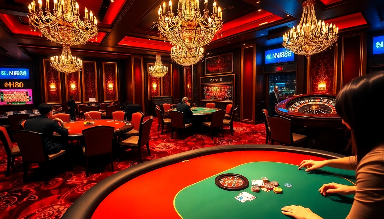 Experience the excitement of NH88 with iconic casino games and vibrant visuals.