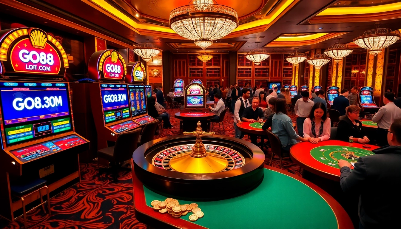 Experience the excitement of winning at GO8.COM's luxurious casino gaming floor.