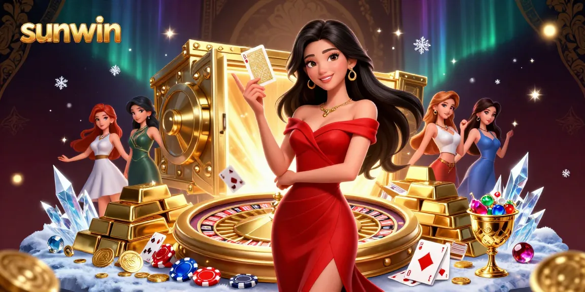 Experience the excitement of sunwin gaming with a stunning roulette scene and glamorous visuals.
