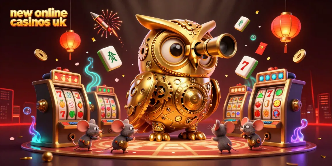 Experience the thrill at new online casinos uk with vibrant 3D illustration showcasing engaging game elements.