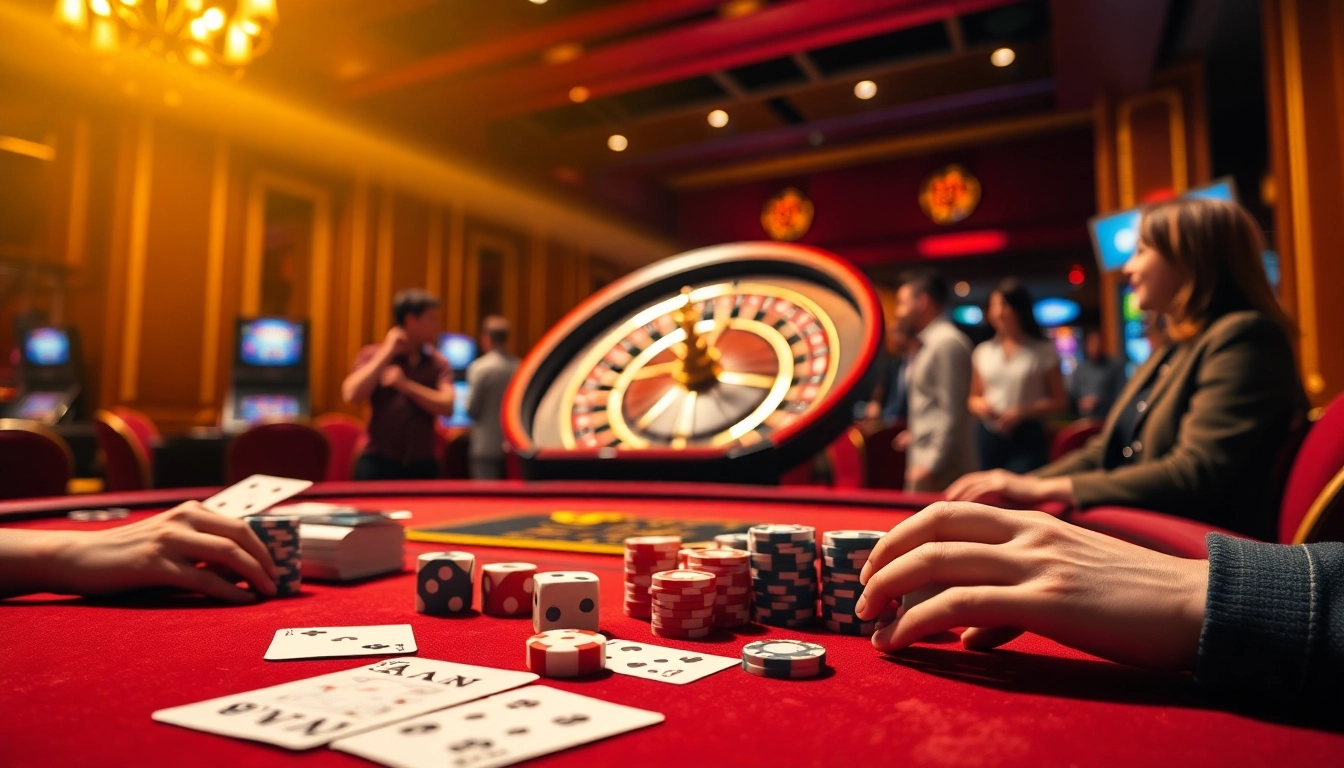 Experience the excitement of VIP88 APK with dynamic casino table action and vibrant gaming elements.