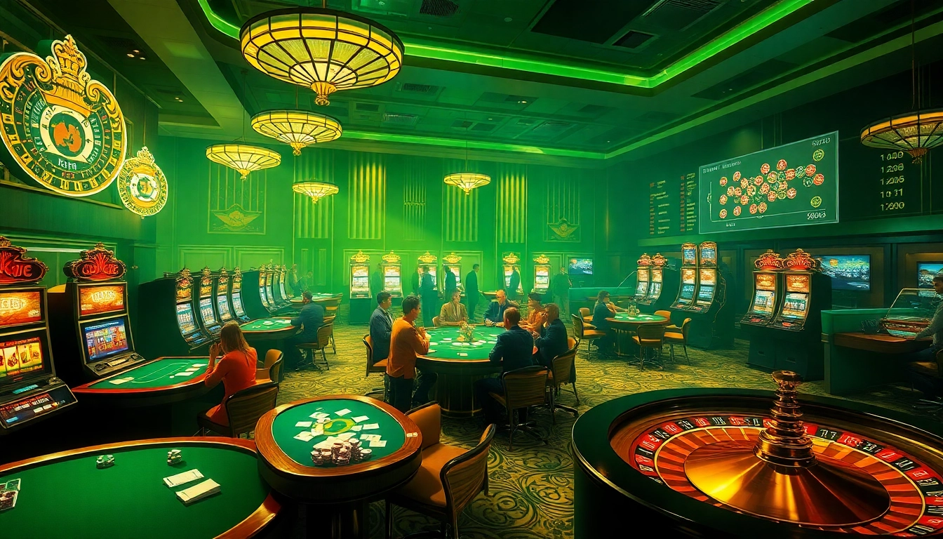 KJC offers an exciting gambling experience with high-stakes games and vibrant casino visuals.