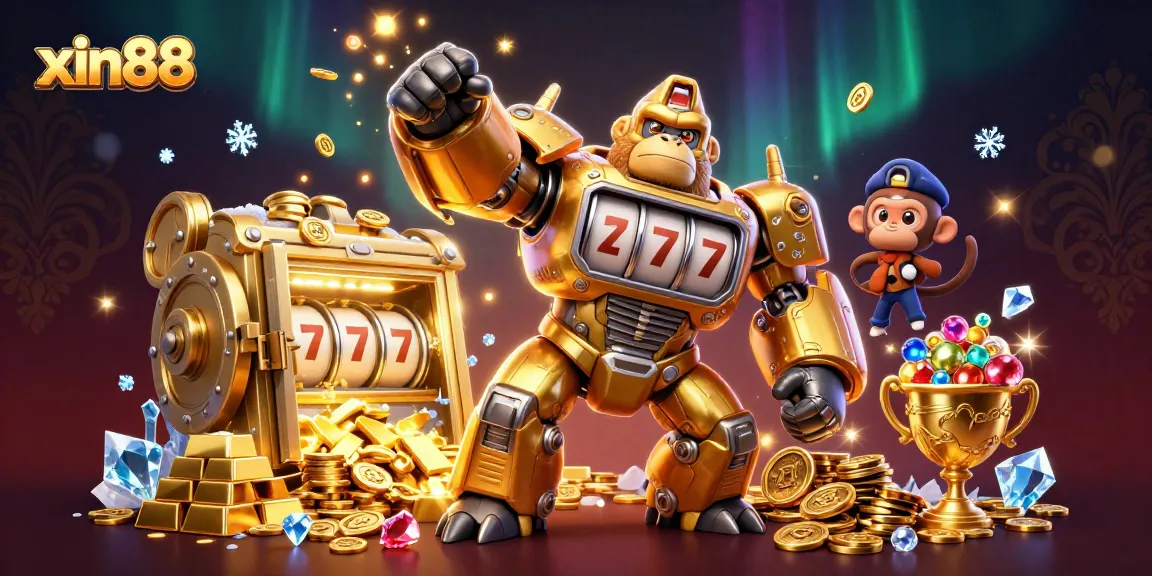 Win big with xin88 in this lavish 3D casino illustration showcasing explosive gaming action.