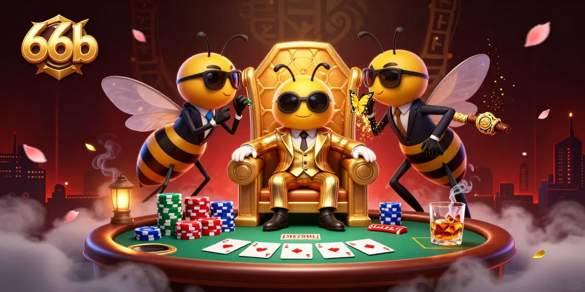 Experience thrilling gambling excitement at 66b with a vibrant poker scene and buzzing characters.