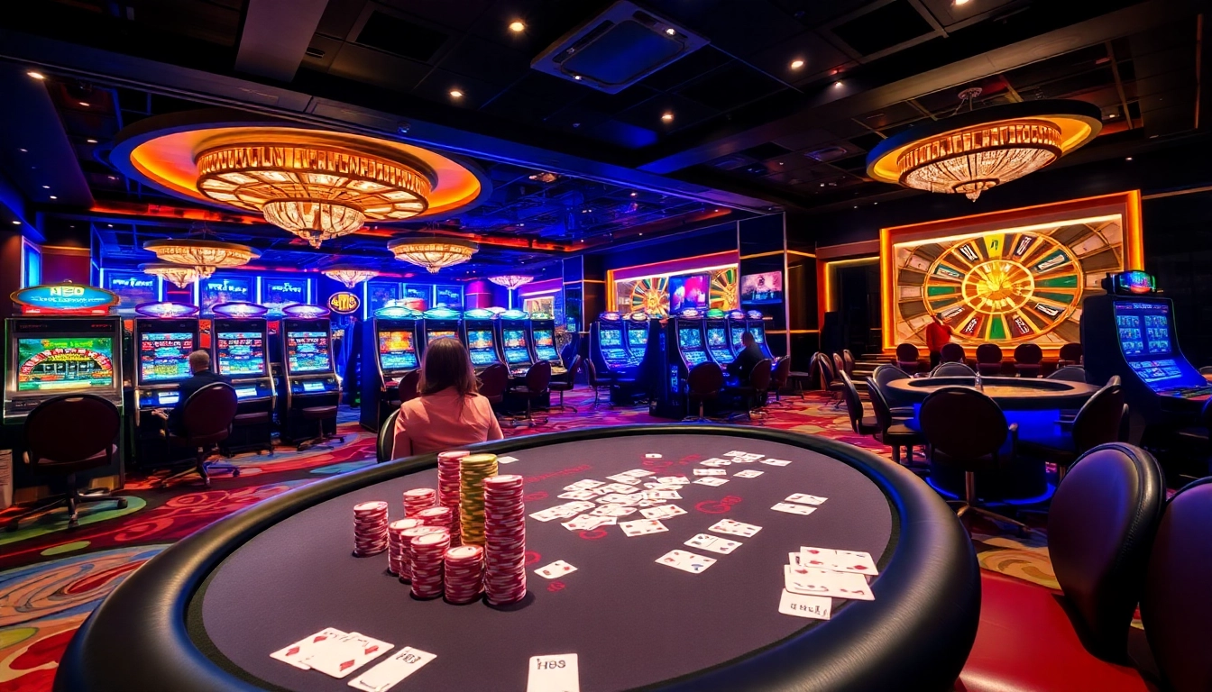 HB88 players enjoying a lively poker game at a luxury casino table filled with chips.