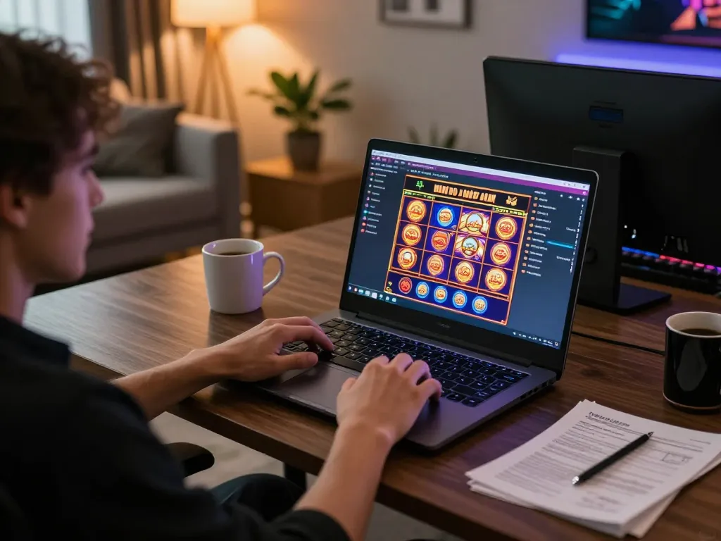 Enjoying engaging games at abc8go online casino with interactive gameplay and sleek home setup