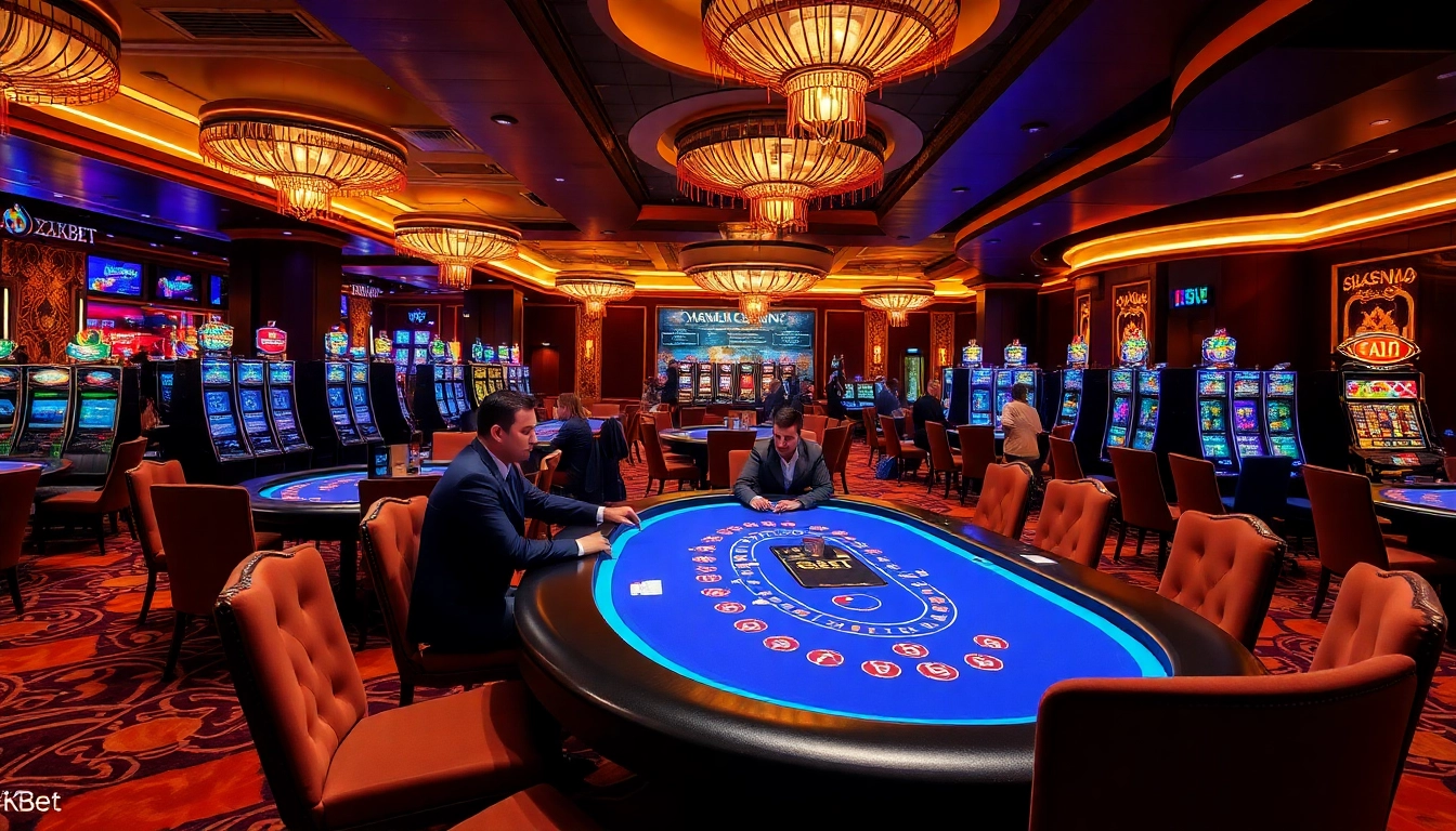 Experience the thrill at Casino 8KBET with live gaming tables and vibrant atmosphere.