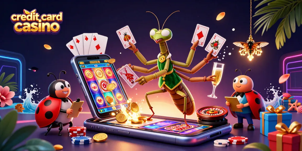 Play exciting games at a credit card casino featuring vibrant characters and dynamic elements.