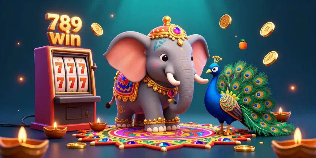 Experience vibrant winnings at 789 win with colorful casino elements and engaging characters.