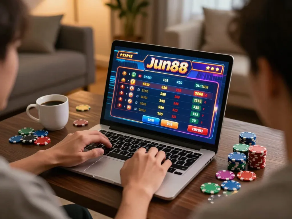 Engaging gameplay on Jun88's online platform, showcasing vibrant graphics and gaming strategy.