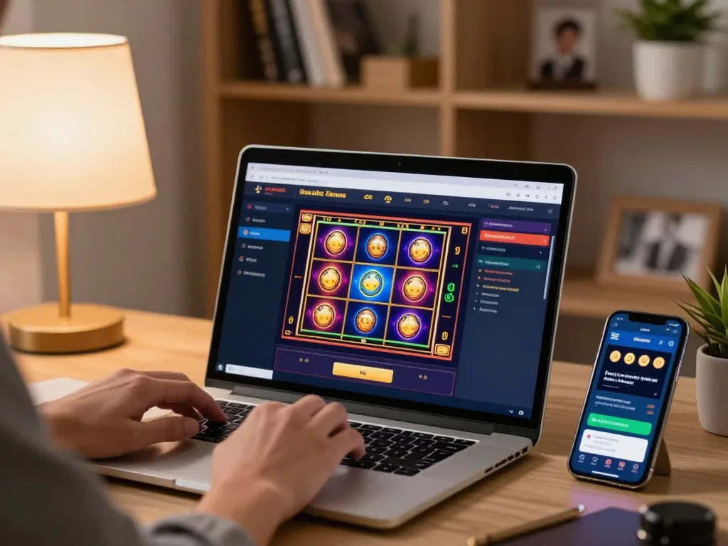 Engaged player managing bankroll on 78WIN casino interface, focusing on strategy and responsible gaming.