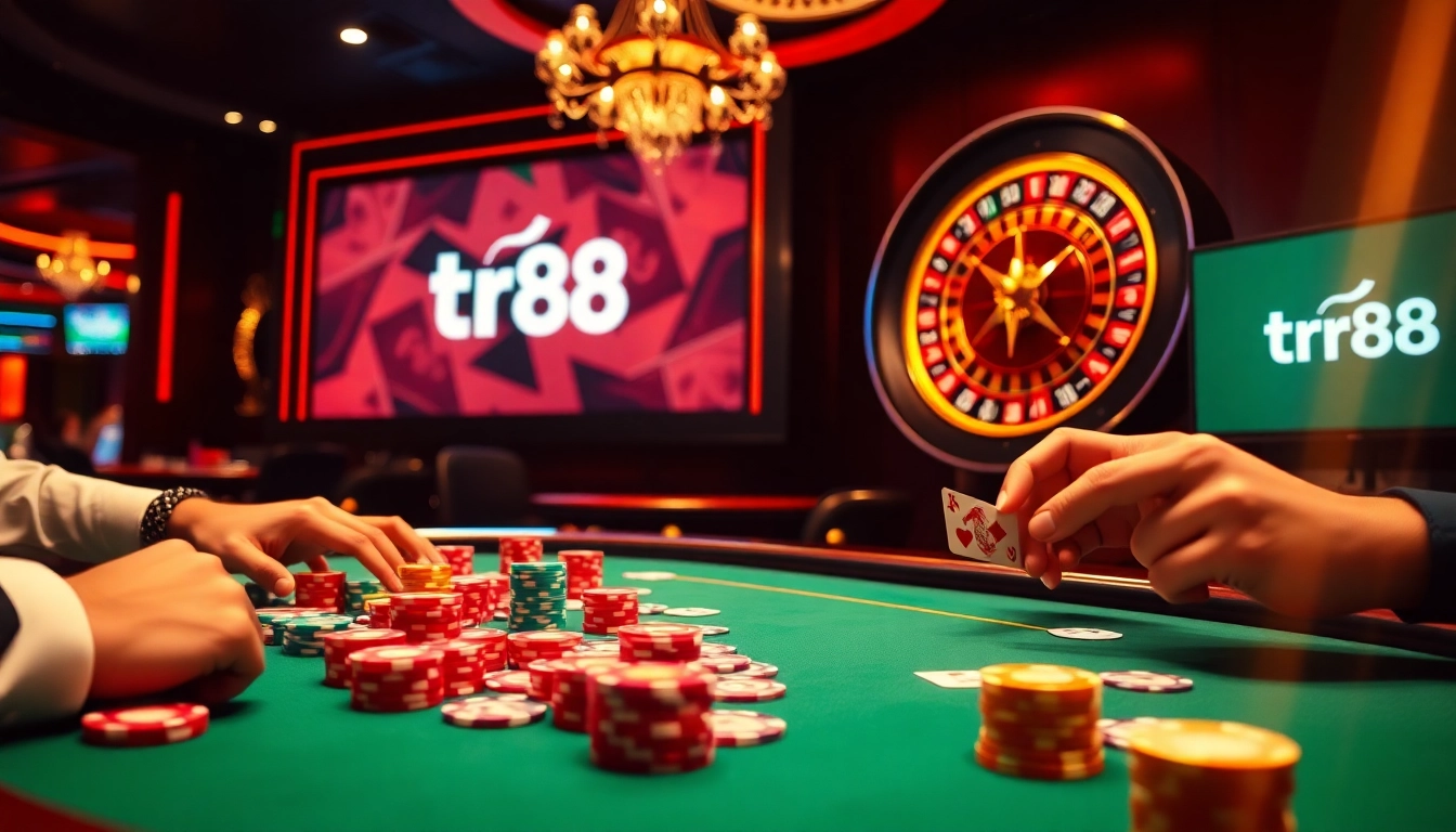 Experience the thrill of winning with tr88 at an upscale casino gaming table full of excitement.