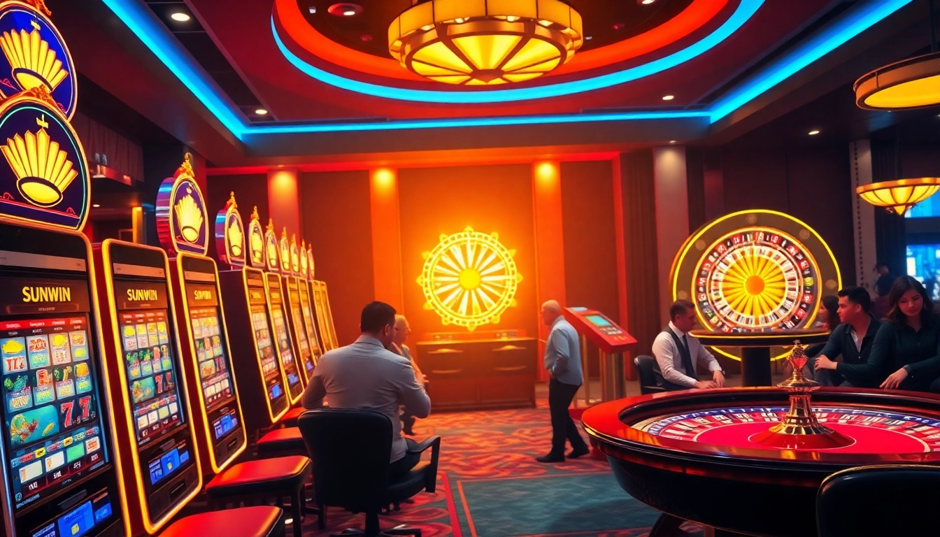 Engaging players enjoying Sunwin's vibrant online casino gaming experience.
