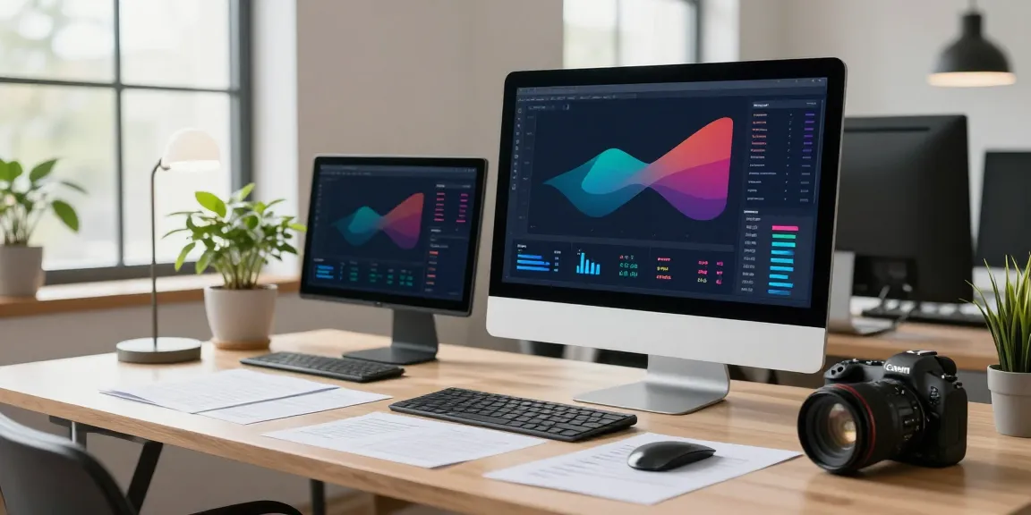 Digital marketer analyzing instant indexing metrics in modern workspace