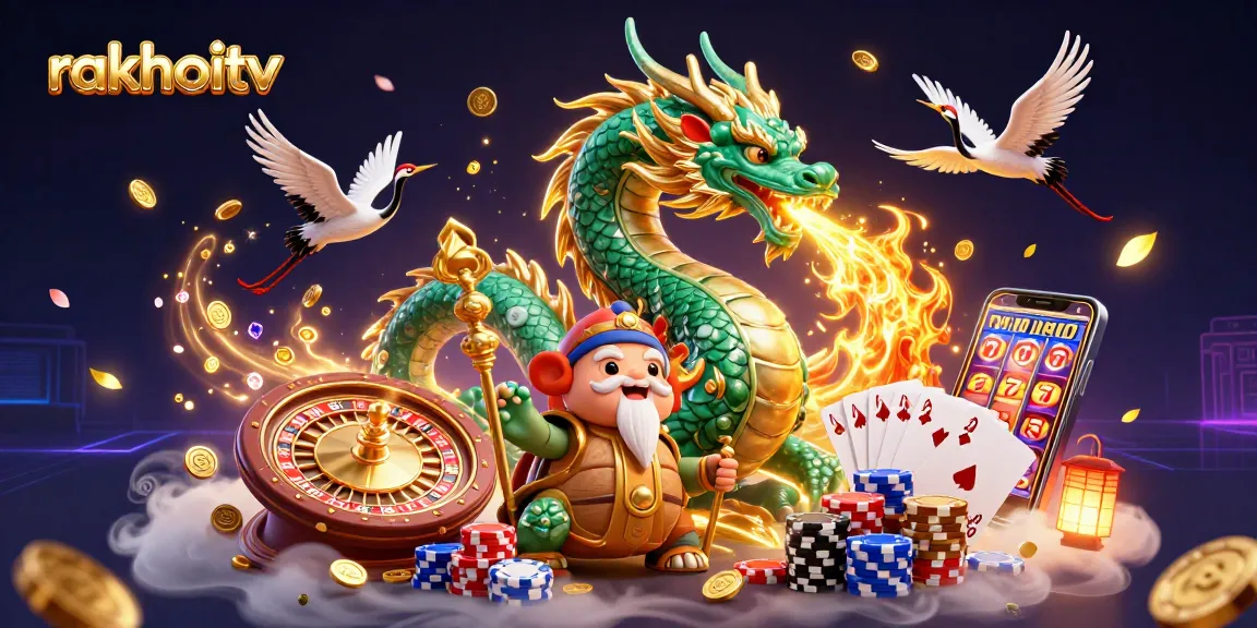Experience rakhoitv's dynamic casino adventure with vibrant characters and thrilling game elements.