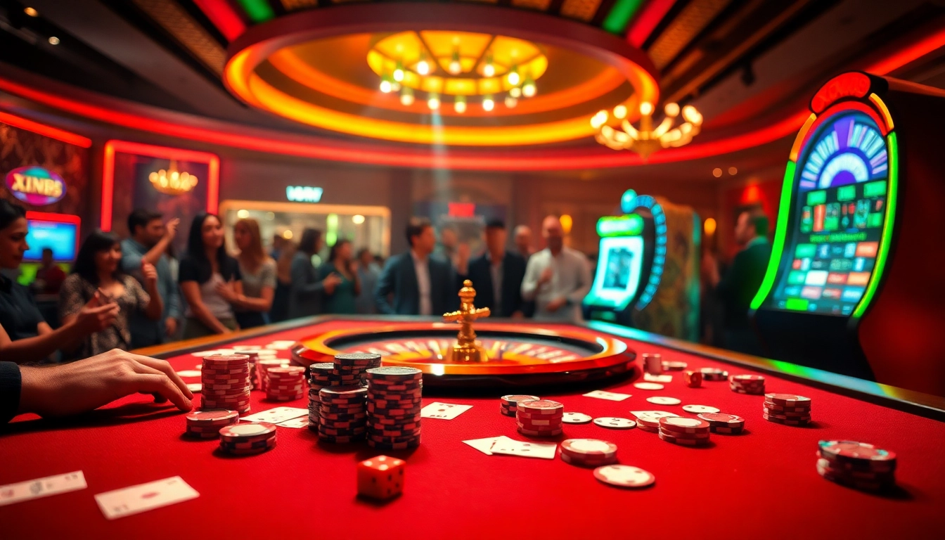 Experience the luxury of XX88 casino with dynamic gaming tables and vibrant atmosphere.