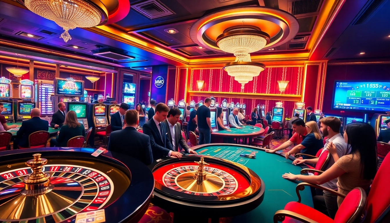 Engaging players at the mmoo.de.com casino with vibrant games and betting action.