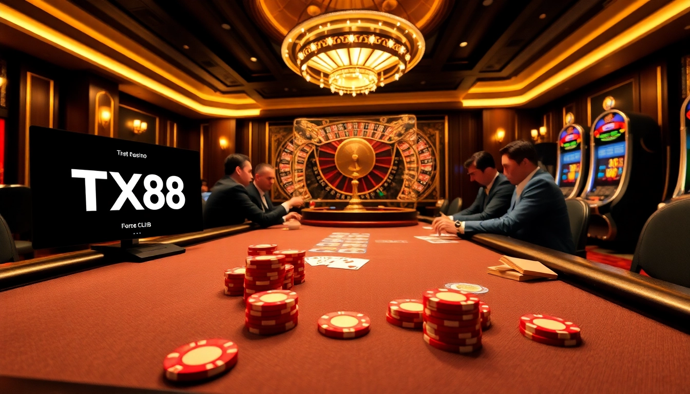 Experience thrilling action at TX88.network with high-stakes poker and vibrant casino environments.