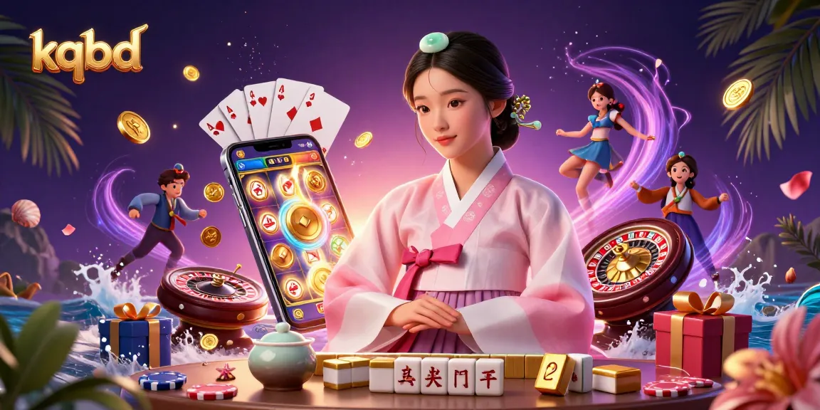 KQBD reveals dynamic Asian elegance with slots and poker in stunning 3D art.