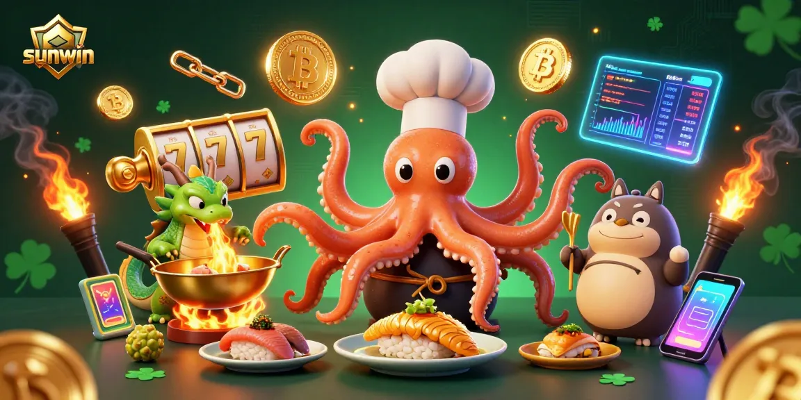 Engage with sunwin’s vibrant 3D casino scene featuring exciting slot reels and dynamic characters.