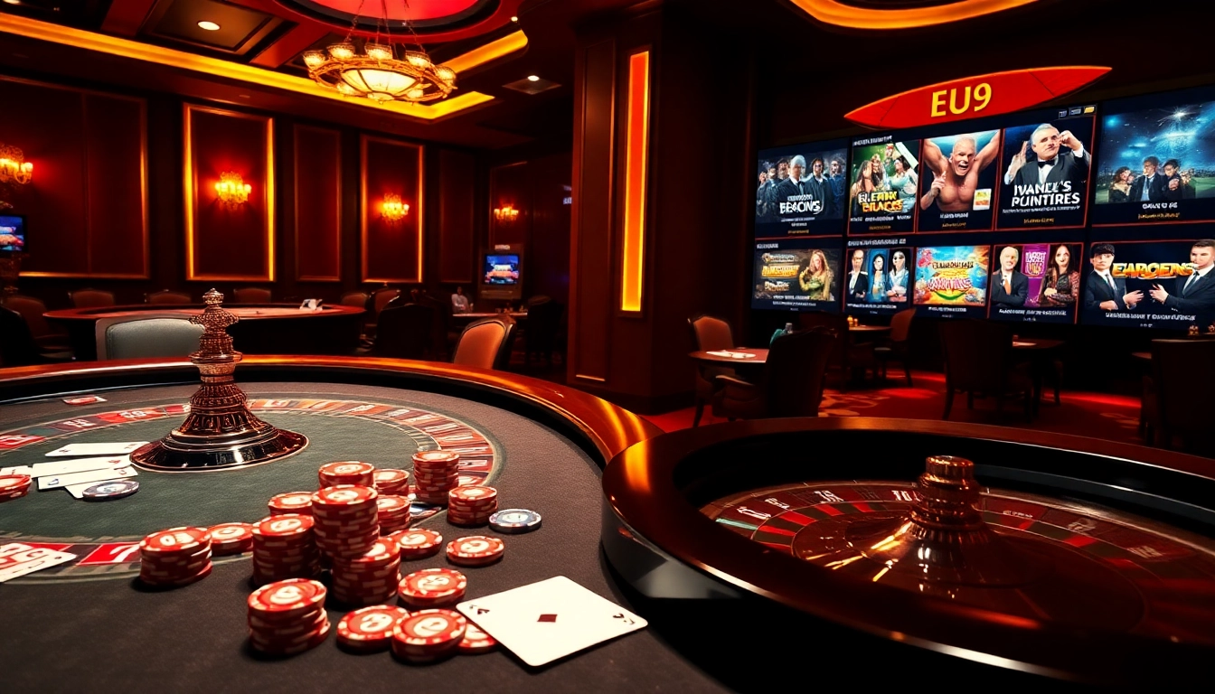 Experience the luxury of EU9 with exhilarating casino games and vibrant poker action.