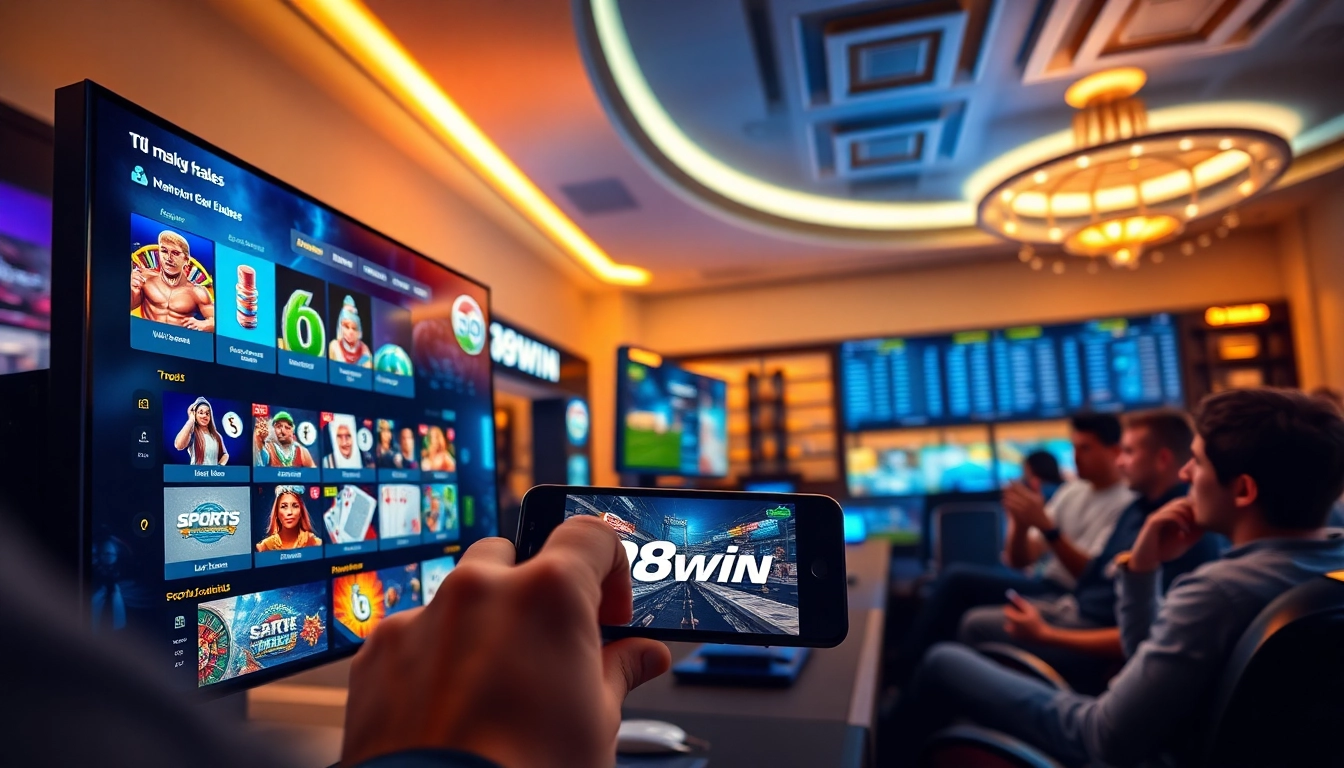Exciting online gaming experience at 98win showcasing live betting and casino games.