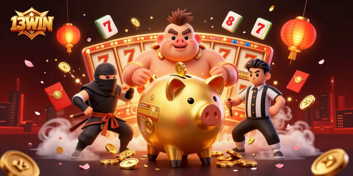 Engage with captivating action at 13WIN featuring dynamic characters and casino elements.