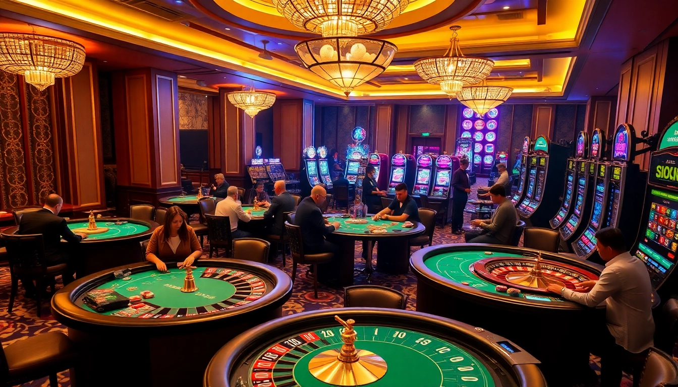 Experience thrilling gameplay at Luckywin com with vibrant slot machines and exciting poker tables.