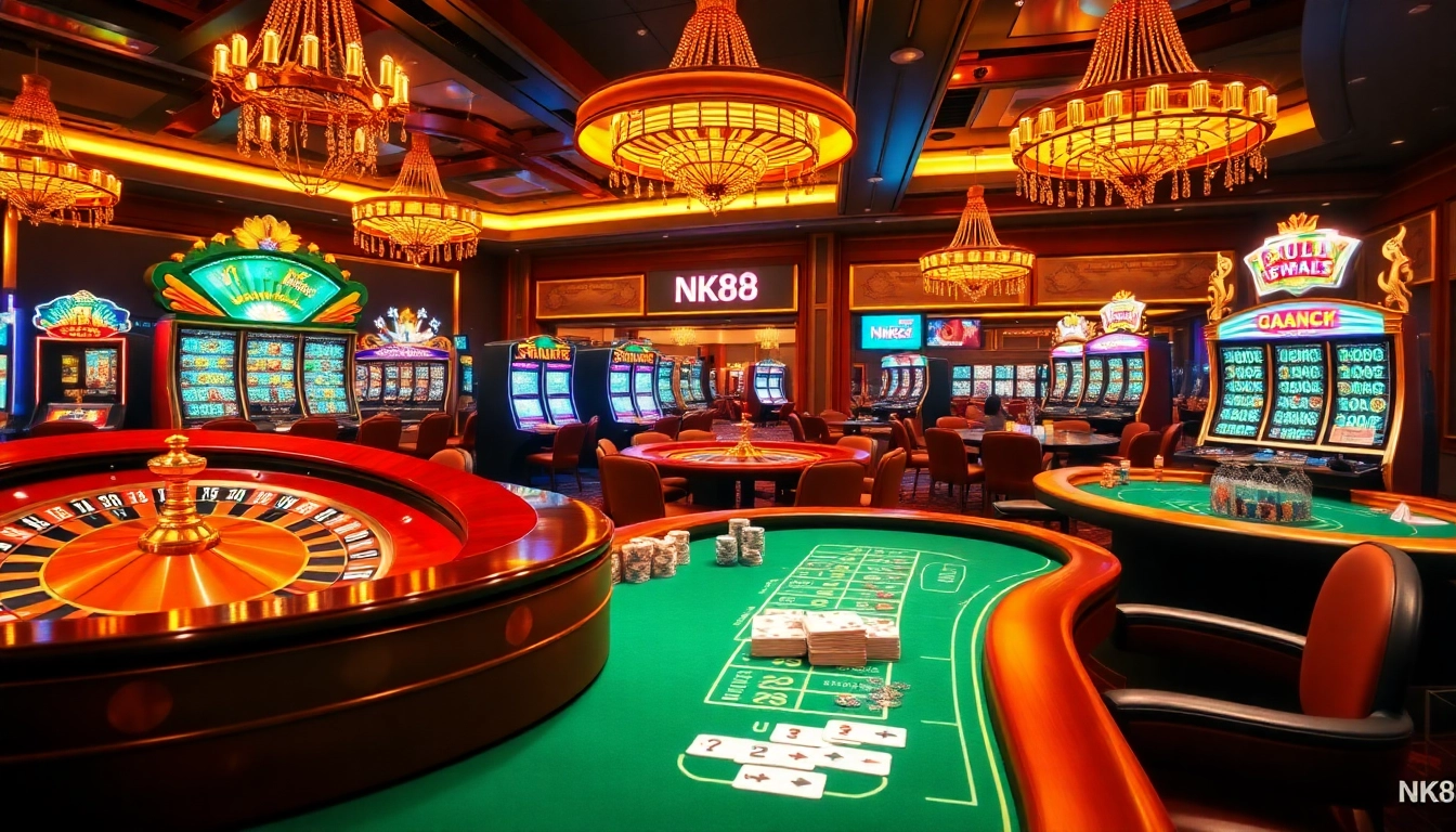 Experience high-stakes betting at NK88, featuring vibrant casino games and secure gambling interfaces.